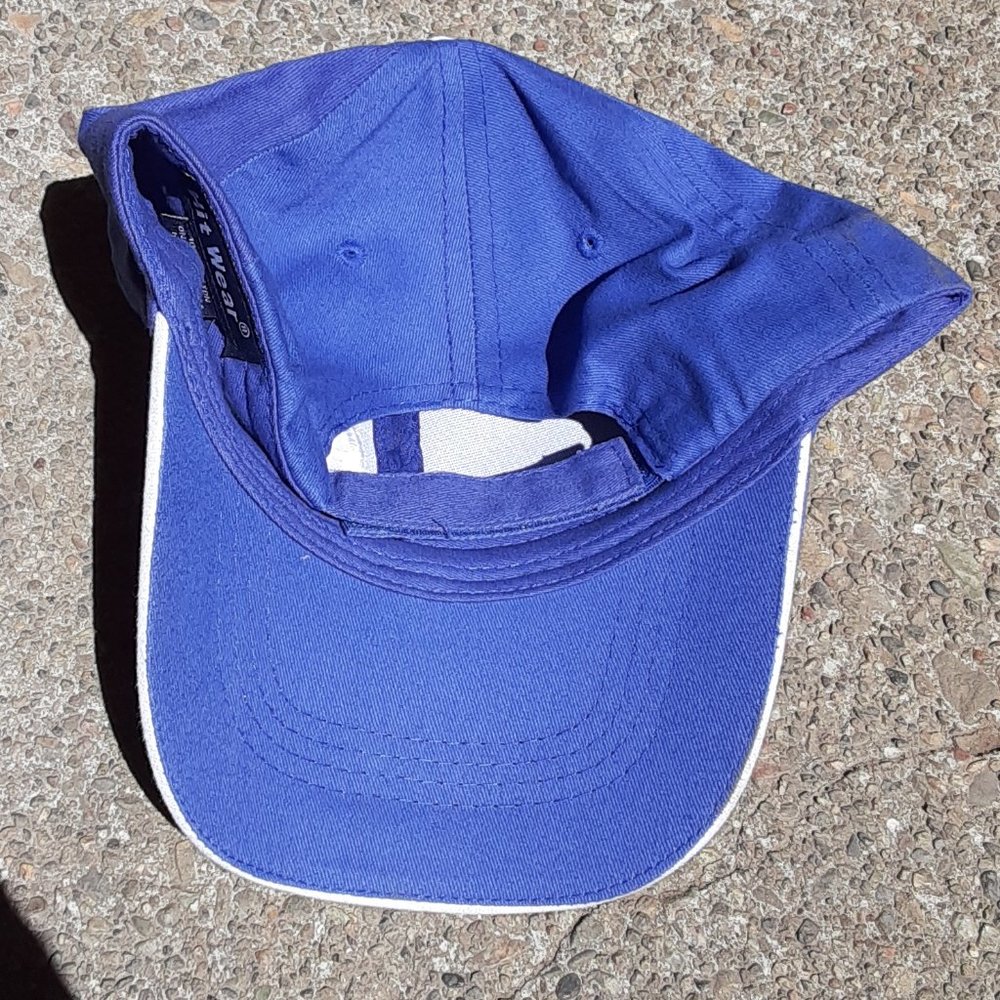 Colt Ammunition Ammo NWOT Baseball Cap Hat Cover Lid; Royal Blue & White - Picture 4 of 6